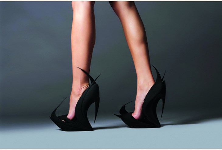 3D printed παπούτσια της Zaha Hadid για την United Nude.