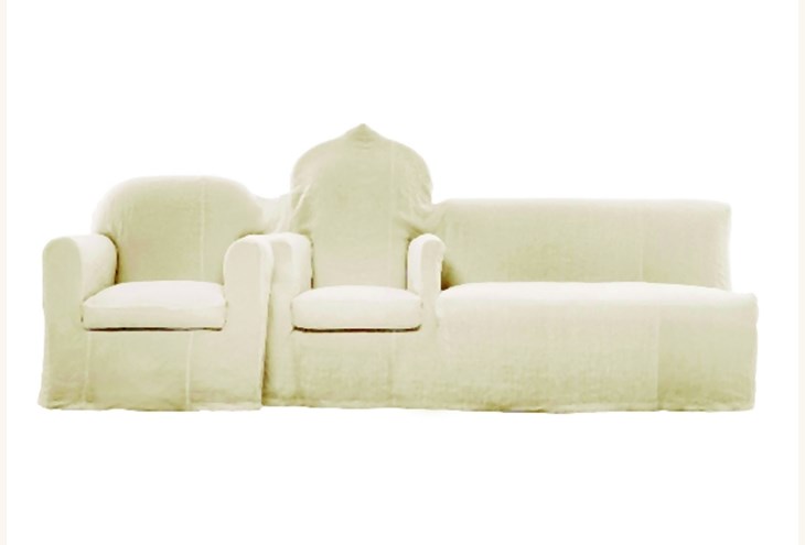 Φασματική αισθητική στον καναπέ «Modular» από το Maison Margiela.